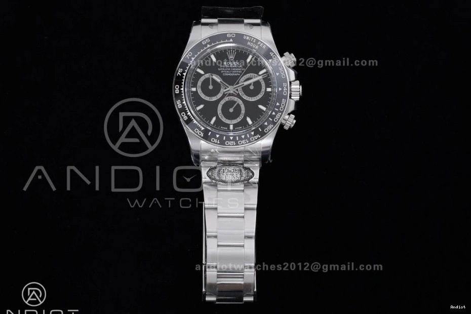DD4131 SS Dial Best on 904L Daytona Bracelet Clean Black Edition 1:1 2023 126500 Steel 0518